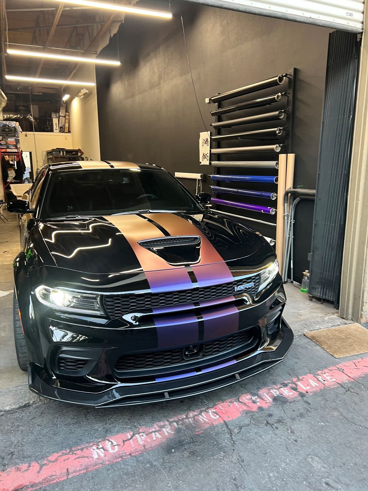 Racing Stripes Installed